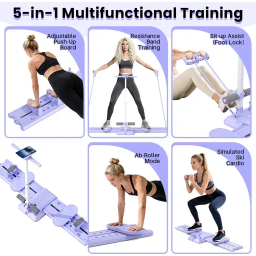 JAOGAUS 5 az 1-ben Ski Machine Pilates Reformer Tréner 150kg Terhelhetőség