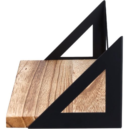 NAMYEUT 3-dijelni set zidnih polica od drva i metala, 25-33-42 cm lebdeće police za dnevni boravak