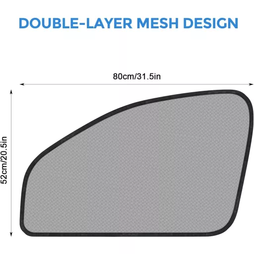 kswiown Mágneses Rovarháló VW Caddy/Ford Tourneo Connect 2020-2025 Oldalsó Ablakokhoz