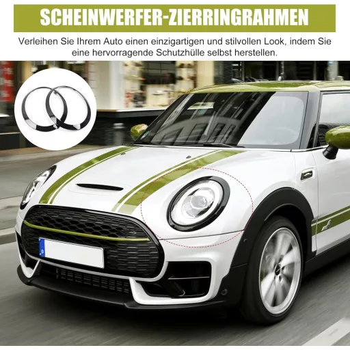 TIHOOK Mini Cooper fényszóró díszgyűrű szett 2db F55 F56 F57 14-21