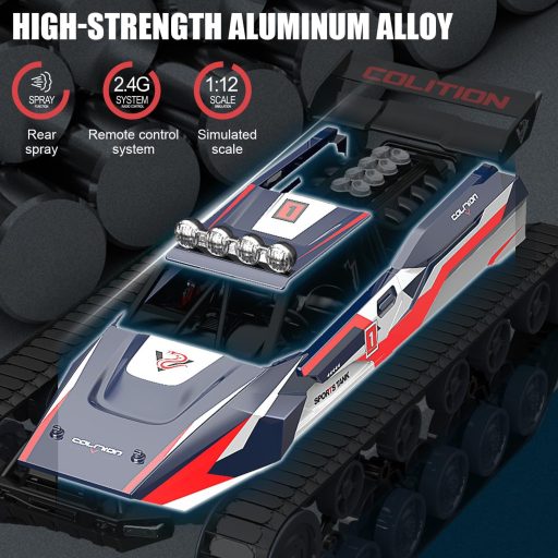 Mostop 1/12 Távirányított Katonai Tank 2.4GHz Offroad Crawler 360° Forgó Páncélozott Jármű