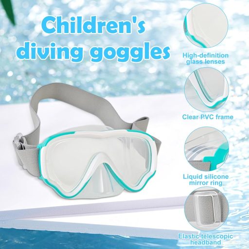Generisch Gyerek Búvárkodás Maszk 180° Panoráma HD Anti-Köd 6-14 Év