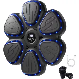   ZAKVOP Bluetooth Boxzzsák LED Kijelzővel, Edzéspad Kesztyűvel és Akkumulátorral