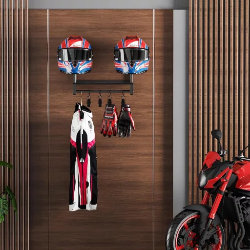 THYGIFTREE Motoros Sisak Tartó Fali Konzol Fekete Szervezővel