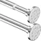 Aiitomg Zuhanyfüggöny Rúd Fúrás Nélkül 85-160cm Ezüst Φ25mm