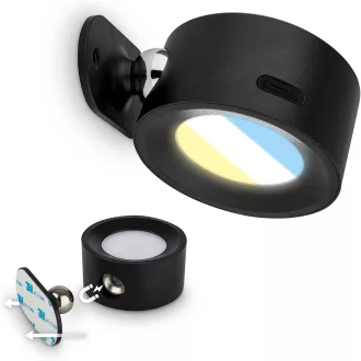   BRILONER Sticklights LED fali lámpa, érintésvezérelt, dimmelhető, mágneses, ragasztható, fekete