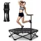 LEWGEE 106 cm Fitness Trambulin Magasságállítható Fogantyúval 150 kg Terhelhetőség