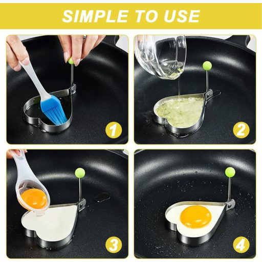 HexinYigjly 2 db 12 cm-es mini serpenyő, tapadásmentes tojássütő, indukcióhoz és gázhoz