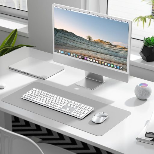 OMOTON Wireless Bluetooth Billentyűzet és Egér szett Mac-hez, QWERTZ német layout, újratölthető