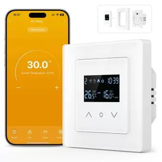   MIUCDA Smart WLAN Termosztát Elektromos Padlófűtéshez Alexa Google Home
