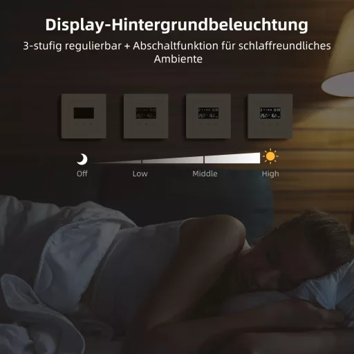 MIUCDA Smart WLAN Termosztát Elektromos Padlófűtéshez Alexa Google Home