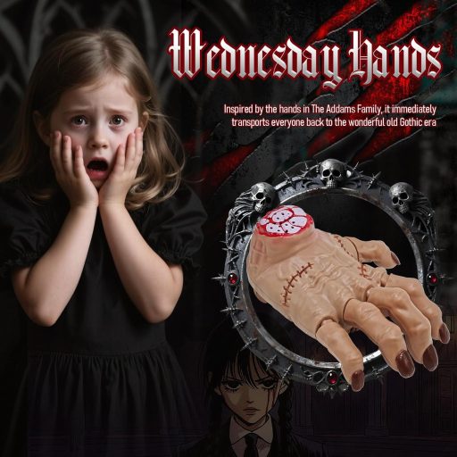 RC auto Wednesday RoserRose na diaľkové ovládanie s LED svetlom, halloweenska dekorácia