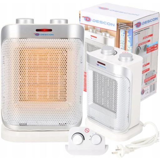 Dedra kerámia ventilátoros fűtőtest 1500W fehér, 3 fokozat, termosztát, kompakt