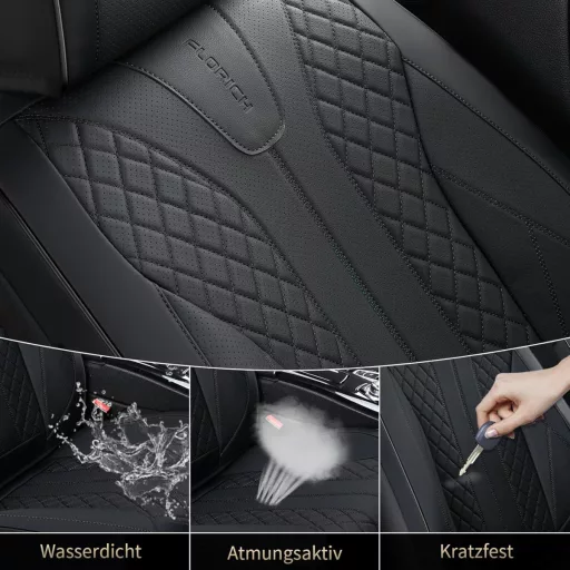 Sada autopoťahov FLORICH, 5-dielna, PU koža, vodoodolná, univerzálna