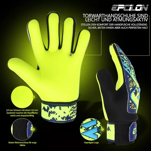 EPCILON Premium Grip Kapushandschuh Gyerek Felnőtt Focista Edz