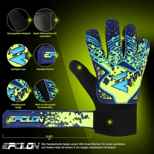 EPCILON Premium Grip Kapushandschuh Gyerek Felnőtt Focista Edz