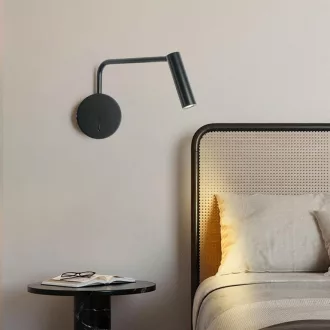   zhxinashu LED fali lámpa 350° forgatható olvasólámpa meleg fehér 3W