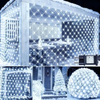   Dekofun 3x2m 200 LED vonkajšia svetelná sieť s časovačom, 8 režimov, vodotesná vianočná dekorácia