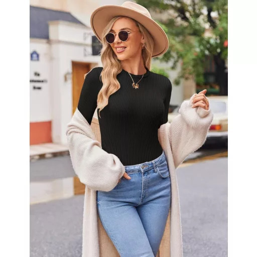 Ekouaer hosszú ujjú női alaplayer szett 3 db meleg termal felső slim fit M-es méret