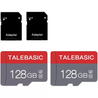 talebasic 128GB Micro SD kártya Class 10 + adapter 2db