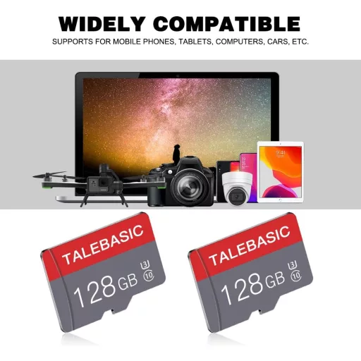 talebasic 128GB Micro SD kártya Class 10 + adapter 2db