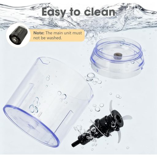 VINATO 300W Elektromos Aprító Konyhai Mixer 500ml Edénnyel Zöldség Hús Fűszer