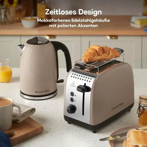 Russell Hobbs Colours Plus Mocha 2 szeletes kenyérpirító 1100W, 6 fokozat