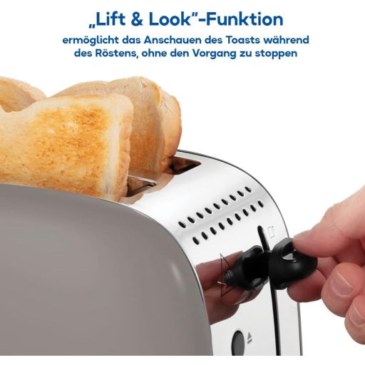 Russell Hobbs Colours Plus Mocha 2 szeletes kenyérpirító 1100W, 6 fokozat