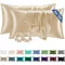 BEDELITE Szatén Párnahuzat 40x80 cm Arany Beige 2 db Hajápolás - 40 x 80 inches, Golden Beige