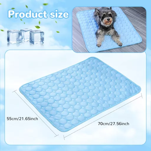 Fubsta Hűtőmatrac Kutyáknak és Macskáknak 55x70cm Önhűtő Nyári Hűsítő Párna
