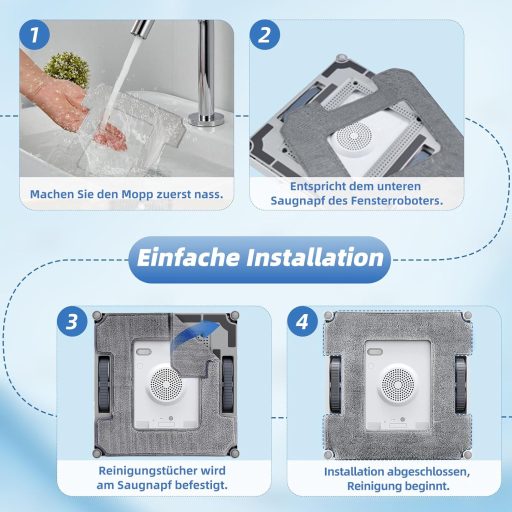 EOVWAEO 16db Mikroszálas Tisztítóruha ECOVACS Winbot W2 PRO Omni/W1 Ablaktisztító Robot Csere Alkatrész
