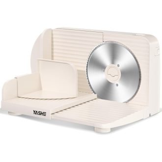   YASHE Elektromos Összecsukható Szeletelő 180W, 17cm Fűrészelt Pengével, 0-15mm Vastagság