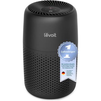   LEVOIT Core Mini fekete légtisztító HEPA szűrővel, aromaterápiás funkcióval, hálószobához