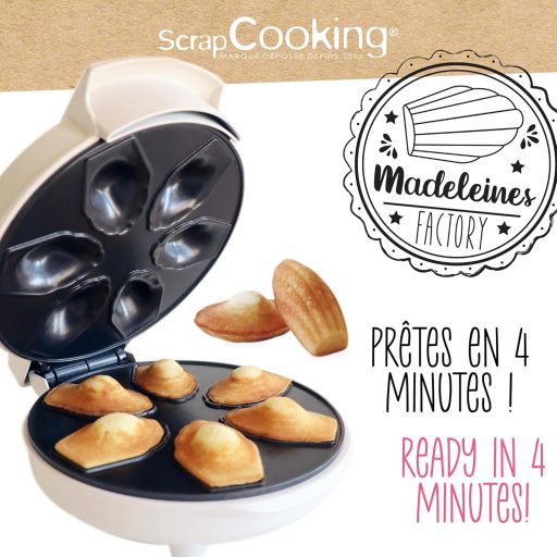 ScrapCooking Madeleine gép - Puha madeleinek 4 perc alatt - Sütőknek ajándék