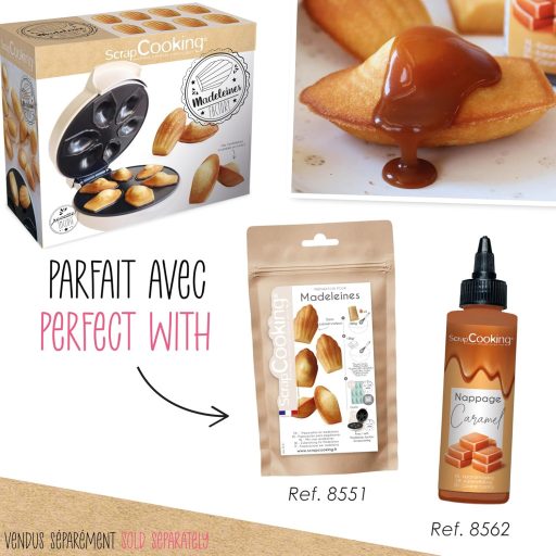 ScrapCooking Madeleine gép - Puha madeleinek 4 perc alatt - Sütőknek ajándék