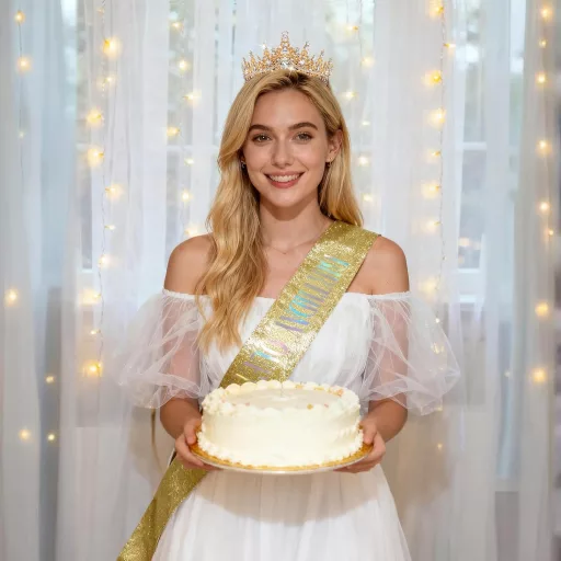 DRESHOW Születésnapi Korona és Szalag Szett Strasszos Tiara Hajdísz