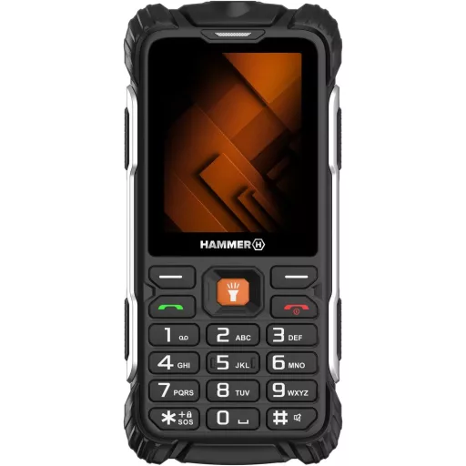 Hammer H Forge Outdoor Mobiltelefon Dual SIM, 2300 mAh, IP68, Fekete