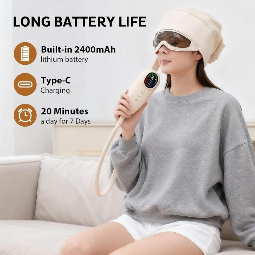 Aparat de masaj electric pentru cap JAOGAUS, masaj pentru cap cu 4 moduri, masaj pentru ochi, ameliorarea durerii