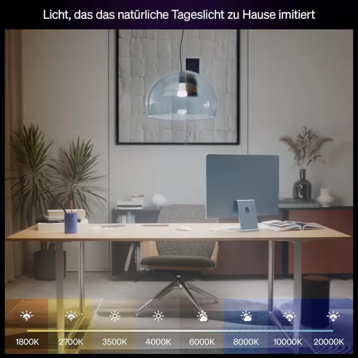Philips Hue E27 okos LED izzó, fehér ambiance, 2 db, dimmelhető - 2-pack, White, Modern