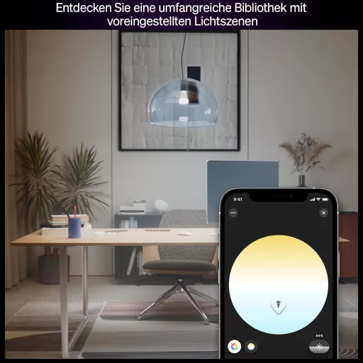 Philips Hue E27 okos LED izzó, fehér ambiance, 2 db, dimmelhető - 2-pack, White, Modern