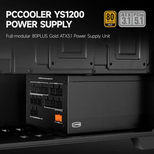 PCCOOLER CPS YS1200 1200W 80 Plus Gold moduláris tápegység PCIe 5.1