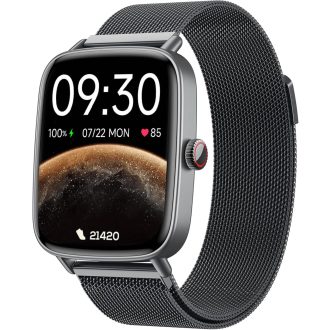   Ceas Smart Fitpolo 1.85", Monitorizare Ritm Cardiac SpO2, Peste 110 Moduri Sport, Impermeabil IP68, iOS Android