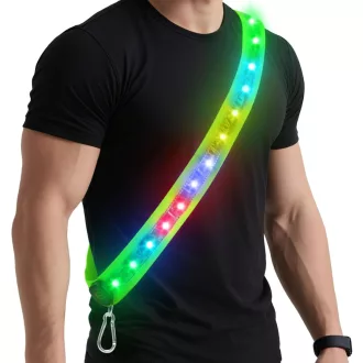   Zacro LED reflexný bežecký pás, reflexné bezpečnostné svetlo na chôdzu, beh a bicyklovanie