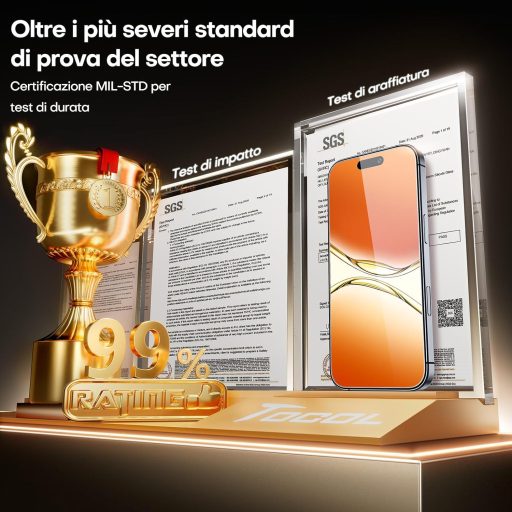 Tvrdené sklo na displej TOCOL pre iPhone 17, tvrdosť 9H, bez bublín, 2 kusy