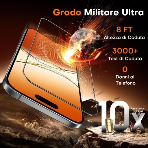 TOCOL iPhone 17 edzett üveg képernyővédő, 9H keménység, buborékmentesség, 2 darab