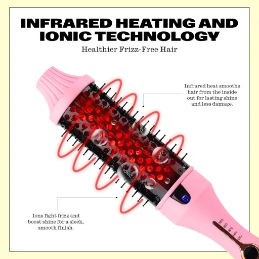 Infravörös Ionos Hajformázó Kefe 1,5" - Göndör és Egyenes Hajra