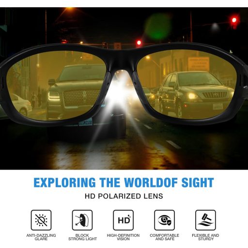 RIVBOS polarizált sportnapszemüveg kerékpározáshoz futáshoz golfhoz UV400 védelem