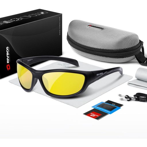 RIVBOS polarizált sportnapszemüveg kerékpározáshoz futáshoz golfhoz UV400 védelem