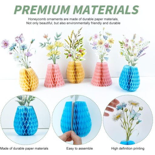 Decorațiune evantai xiruiubao, set 9 pom-pomuri din hârtie colorată pentru petreceri, nunți și aniversări