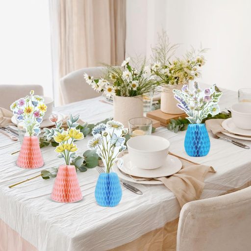 Decorațiune evantai xiruiubao, set 9 pom-pomuri din hârtie colorată pentru petreceri, nunți și aniversări